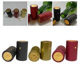 Maxbell 100 Pieces Wine Bottle Caps Bottle Sleeves for Home Use Kitchen Wine Cellars Black