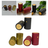 Maxbell 100 Pieces Wine Bottle Caps Bottle Sleeves for Home Use Kitchen Wine Cellars Black