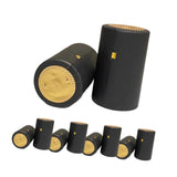 Maxbell 100 Pieces Wine Bottle Caps Bottle Sleeves for Home Use Kitchen Wine Cellars Black