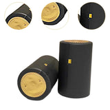 Maxbell 100 Pieces Wine Bottle Caps Bottle Sleeves for Home Use Kitchen Wine Cellars Black