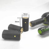 Maxbell 100 Pieces Wine Bottle Caps Bottle Sleeves for Home Use Kitchen Wine Cellars Black