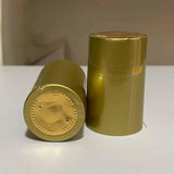 Maxbell 100 Pieces Wine Bottle Caps Bottle Sleeves for Home Use Kitchen Wine Cellars Gold