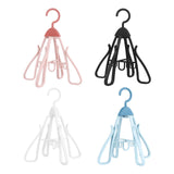 Maxbell Shoe Hanging Hook Balcony Bathroom Home Rotating Space Saving Shoe Organizer pink