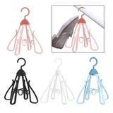 Maxbell Shoe Hanging Hook Balcony Bathroom Home Rotating Space Saving Shoe Organizer pink