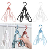 Maxbell Shoe Hanging Hook Balcony Bathroom Home Rotating Space Saving Shoe Organizer pink