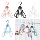 Maxbell Shoe Hanging Hook Balcony Bathroom Home Rotating Space Saving Shoe Organizer pink