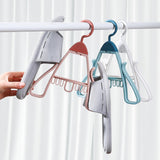 Maxbell Shoe Hanging Hook Balcony Bathroom Home Rotating Space Saving Shoe Organizer pink