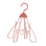 Maxbell Shoe Hanging Hook Balcony Bathroom Home Rotating Space Saving Shoe Organizer pink
