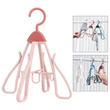 Maxbell Shoe Hanging Hook Balcony Bathroom Home Rotating Space Saving Shoe Organizer pink