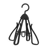 Maxbell Shoe Hanging Hook Balcony Bathroom Home Rotating Space Saving Shoe Organizer black