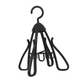 Maxbell Shoe Hanging Hook Balcony Bathroom Home Rotating Space Saving Shoe Organizer black