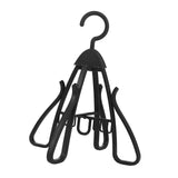 Maxbell Shoe Hanging Hook Balcony Bathroom Home Rotating Space Saving Shoe Organizer black