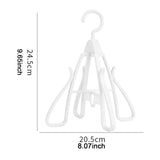 Maxbell Shoe Hanging Hook Balcony Bathroom Home Rotating Space Saving Shoe Organizer white
