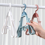 Maxbell Shoe Hanging Hook Balcony Bathroom Home Rotating Space Saving Shoe Organizer white