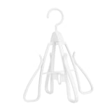 Maxbell Shoe Hanging Hook Balcony Bathroom Home Rotating Space Saving Shoe Organizer white