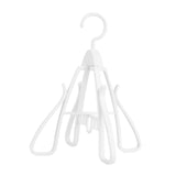 Maxbell Shoe Hanging Hook Balcony Bathroom Home Rotating Space Saving Shoe Organizer white