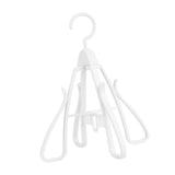 Maxbell Shoe Hanging Hook Balcony Bathroom Home Rotating Space Saving Shoe Organizer white