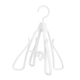 Maxbell Shoe Hanging Hook Balcony Bathroom Home Rotating Space Saving Shoe Organizer white