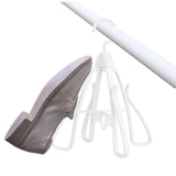 Maxbell Shoe Hanging Hook Balcony Bathroom Home Rotating Space Saving Shoe Organizer white
