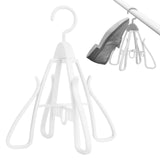 Maxbell Shoe Hanging Hook Balcony Bathroom Home Rotating Space Saving Shoe Organizer white