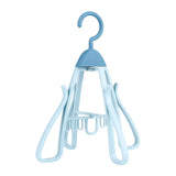 Maxbell Shoe Hanging Hook Balcony Bathroom Home Rotating Space Saving Shoe Organizer blue