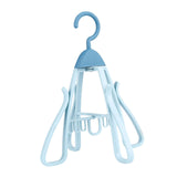 Maxbell Shoe Hanging Hook Balcony Bathroom Home Rotating Space Saving Shoe Organizer blue
