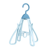 Maxbell Shoe Hanging Hook Balcony Bathroom Home Rotating Space Saving Shoe Organizer blue