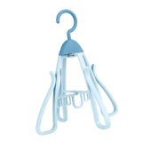 Maxbell Shoe Hanging Hook Balcony Bathroom Home Rotating Space Saving Shoe Organizer blue