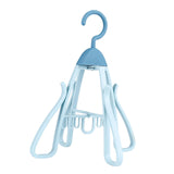 Maxbell Shoe Hanging Hook Balcony Bathroom Home Rotating Space Saving Shoe Organizer blue