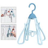 Maxbell Shoe Hanging Hook Balcony Bathroom Home Rotating Space Saving Shoe Organizer blue