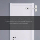 Maxbell Spring Door Closer Ensures Secure Closure Kitchen Commercial Bedroom Stopper argent