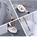 Maxbell Tile Tub Scrubber Brush Floor Scrub Brush for Kitchen Cleaning Bathroom Sink without Cloth Head