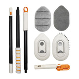 Maxbell Tile Tub Scrubber Brush Floor Scrub Brush for Kitchen Cleaning Bathroom Sink wIth Cloth Head