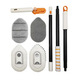 Maxbell Tile Tub Scrubber Brush Floor Scrub Brush for Kitchen Cleaning Bathroom Sink wIth Cloth Head