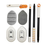 Maxbell Tile Tub Scrubber Brush Floor Scrub Brush for Kitchen Cleaning Bathroom Sink wIth Cloth Head