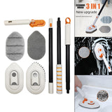 Maxbell Tile Tub Scrubber Brush Floor Scrub Brush for Kitchen Cleaning Bathroom Sink wIth Cloth Head