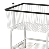 Maxbell Rolling Laundry Cart Coat and Hat Stand for Washroom Laundry Room Commercial