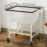 Maxbell Rolling Laundry Cart Coat and Hat Stand for Washroom Laundry Room Commercial