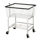 Maxbell Rolling Laundry Cart Coat and Hat Stand for Washroom Laundry Room Commercial