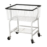 Maxbell Rolling Laundry Cart Coat and Hat Stand for Washroom Laundry Room Commercial