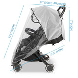 Maxbell Stroller Rain Cover Windproof Travel Weather Shield for Strollers Pushchairs