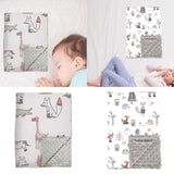 Maxbell Baby Swaddle Blanket Soft Comfortable Bed Blankets for Travel Newborn Babies Giraffe Pattern