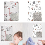 Maxbell Baby Swaddle Blanket Soft Comfortable Bed Blankets for Travel Newborn Babies Giraffe Pattern