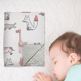 Maxbell Baby Swaddle Blanket Soft Comfortable Bed Blankets for Travel Newborn Babies Giraffe Pattern