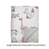 Maxbell Baby Swaddle Blanket Soft Comfortable Bed Blankets for Travel Newborn Babies Giraffe Pattern