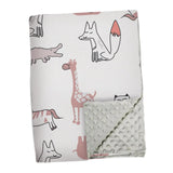 Maxbell Baby Swaddle Blanket Soft Comfortable Bed Blankets for Travel Newborn Babies Giraffe Pattern