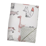 Maxbell Baby Swaddle Blanket Soft Comfortable Bed Blankets for Travel Newborn Babies Giraffe Pattern