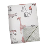 Maxbell Baby Swaddle Blanket Soft Comfortable Bed Blankets for Travel Newborn Babies Giraffe Pattern