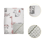 Maxbell Baby Swaddle Blanket Soft Comfortable Bed Blankets for Travel Newborn Babies Giraffe Pattern