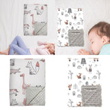 Maxbell Baby Swaddle Blanket Soft Comfortable Bed Blankets for Travel Newborn Babies Giraffe Pattern